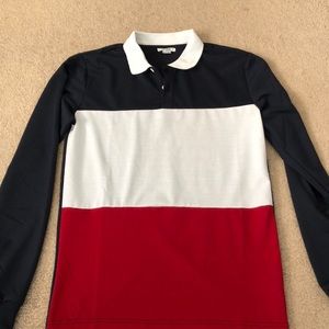 Mens long sleeve polo